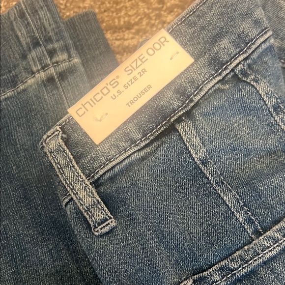 Chico's Blue Ankle Cropped Jeans - Picture 2 of 5